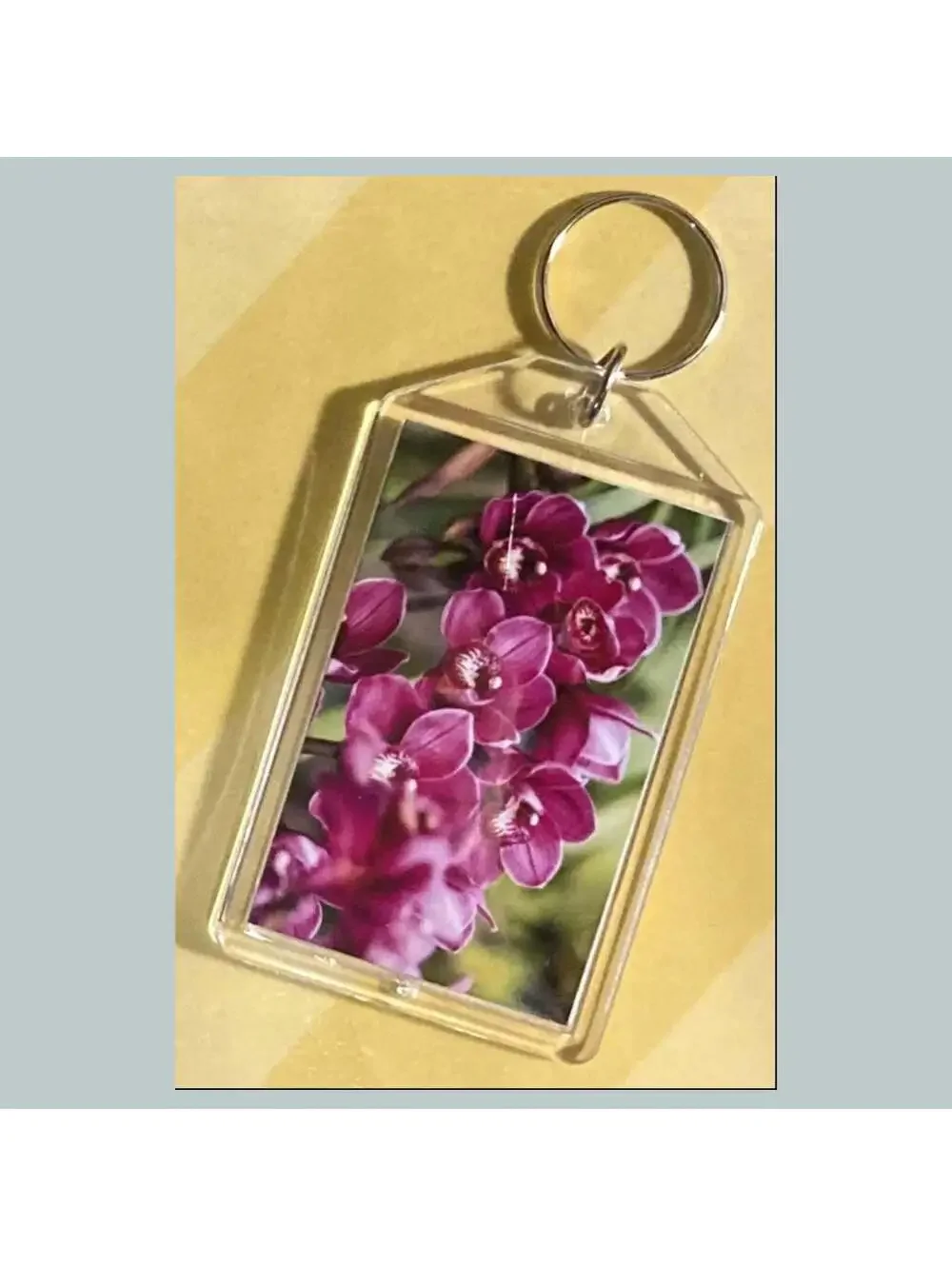 3699 Orchids Acrylic Keychain | Floral Keychain | Flower Lover Gift
